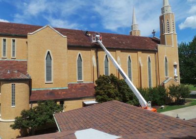 Historical Church Roof in Mcalester, Oklahoma