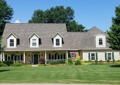 Roof Shingles on Two-story Home