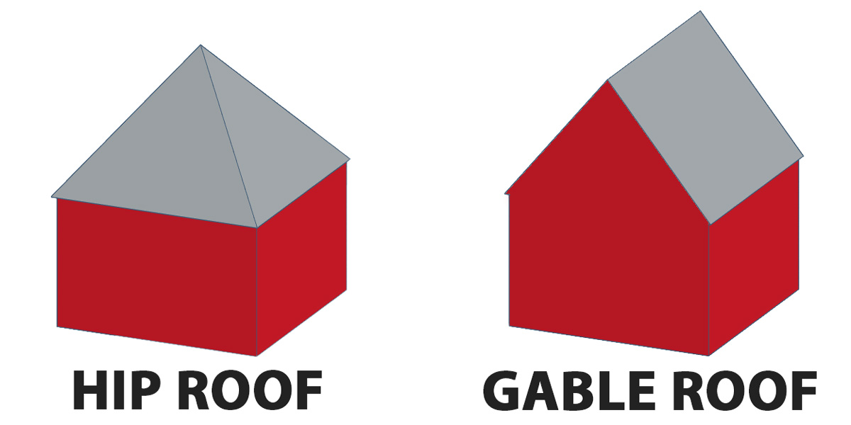 Hip Roof vs. Gable Roof