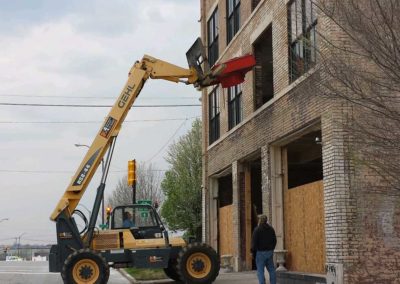 Lift Used for Roofing Project