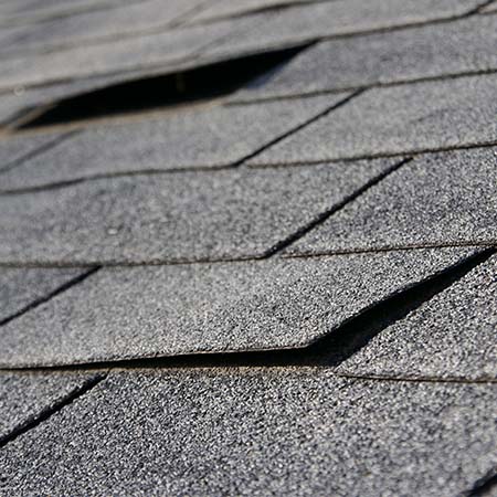 Lifted Roof Shingles
