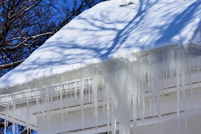 Ice Dam at Eaves