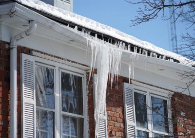 Gutter Damage From Ice Dam