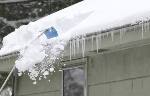 Roof Rake Snow Removal