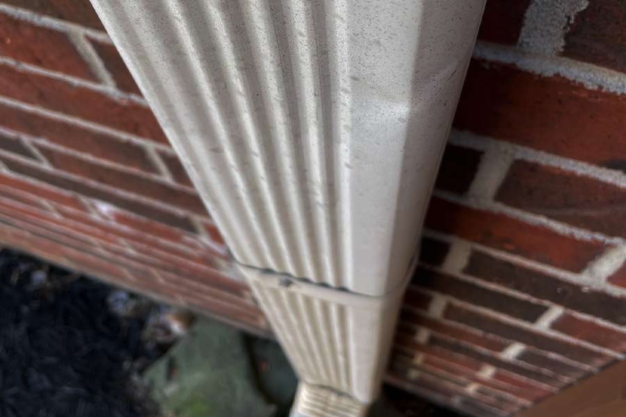 Dented Downspout