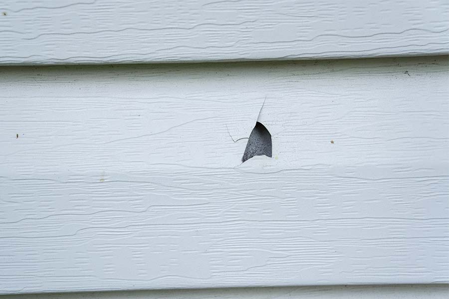 Hail Damage to Siding