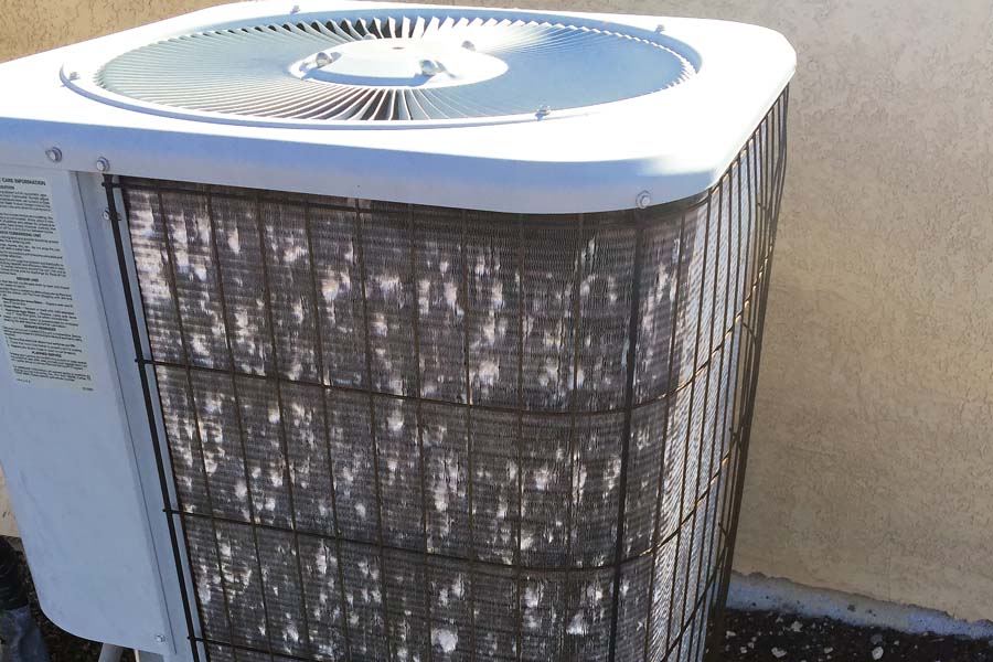 Hail Damage to AC Unit