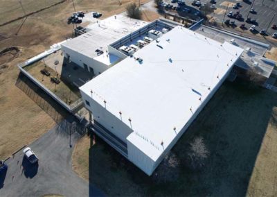 Aerial View of TPO Roof Installed