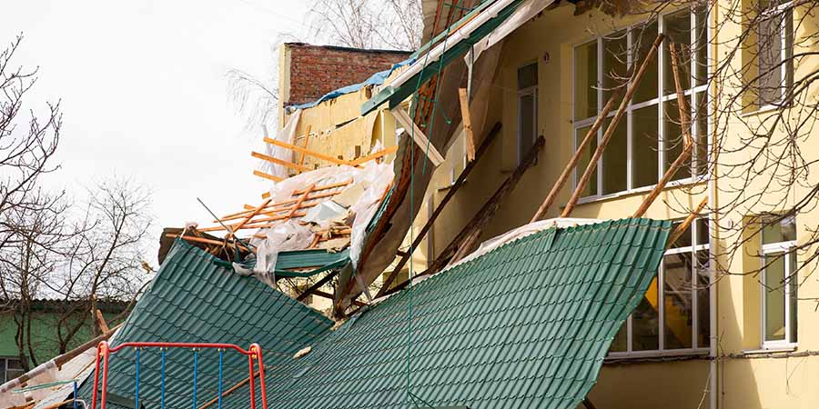 roof damage