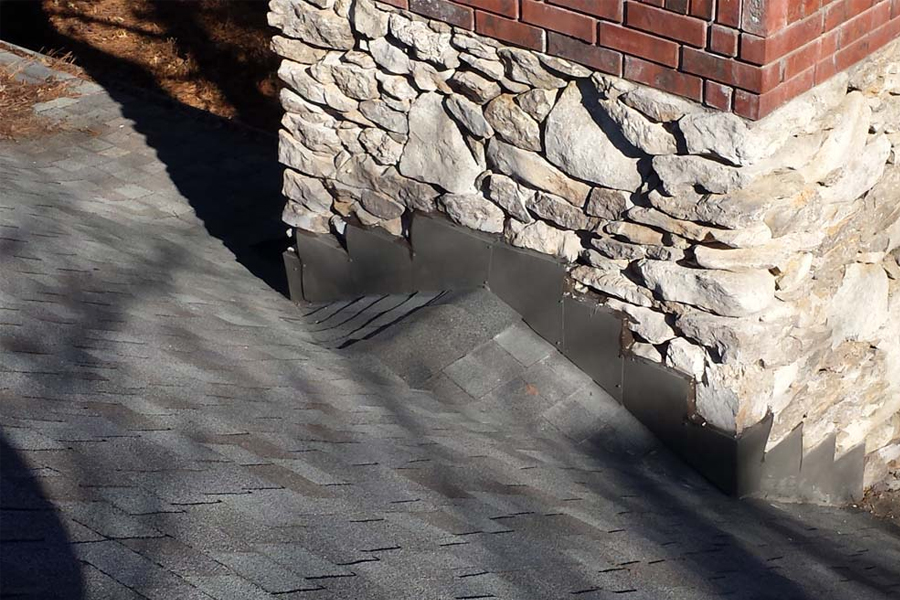 Residential Chimney with Shingle Roof