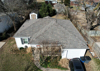 After Roofing Asphalt Shingle House Tulsa