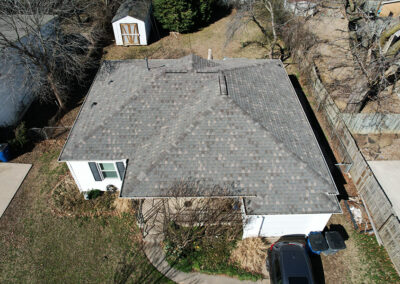 After Roofing Asphalt Shingle House Tulsa