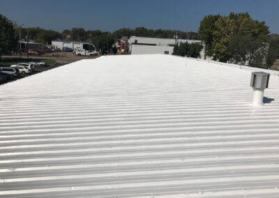 After Tulsa Commercial Metal Roof Restoration