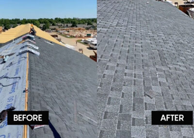 Before After Roofing Asphalt Shingle Apartment Tulsa