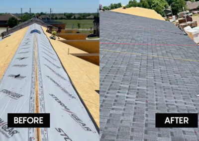 Before After Roofing Asphalt Shingle Apartment Tulsa