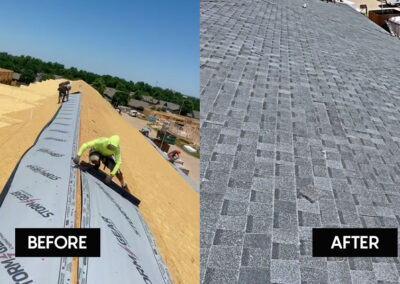 Before After Roofing Asphalt Shingle Apartment Tulsa